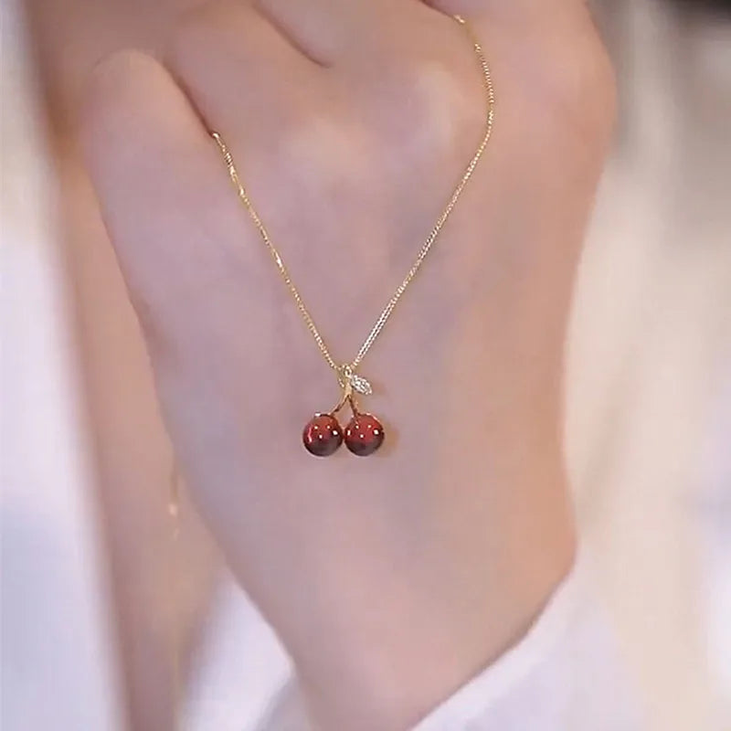 Cherry Pendant Necklace