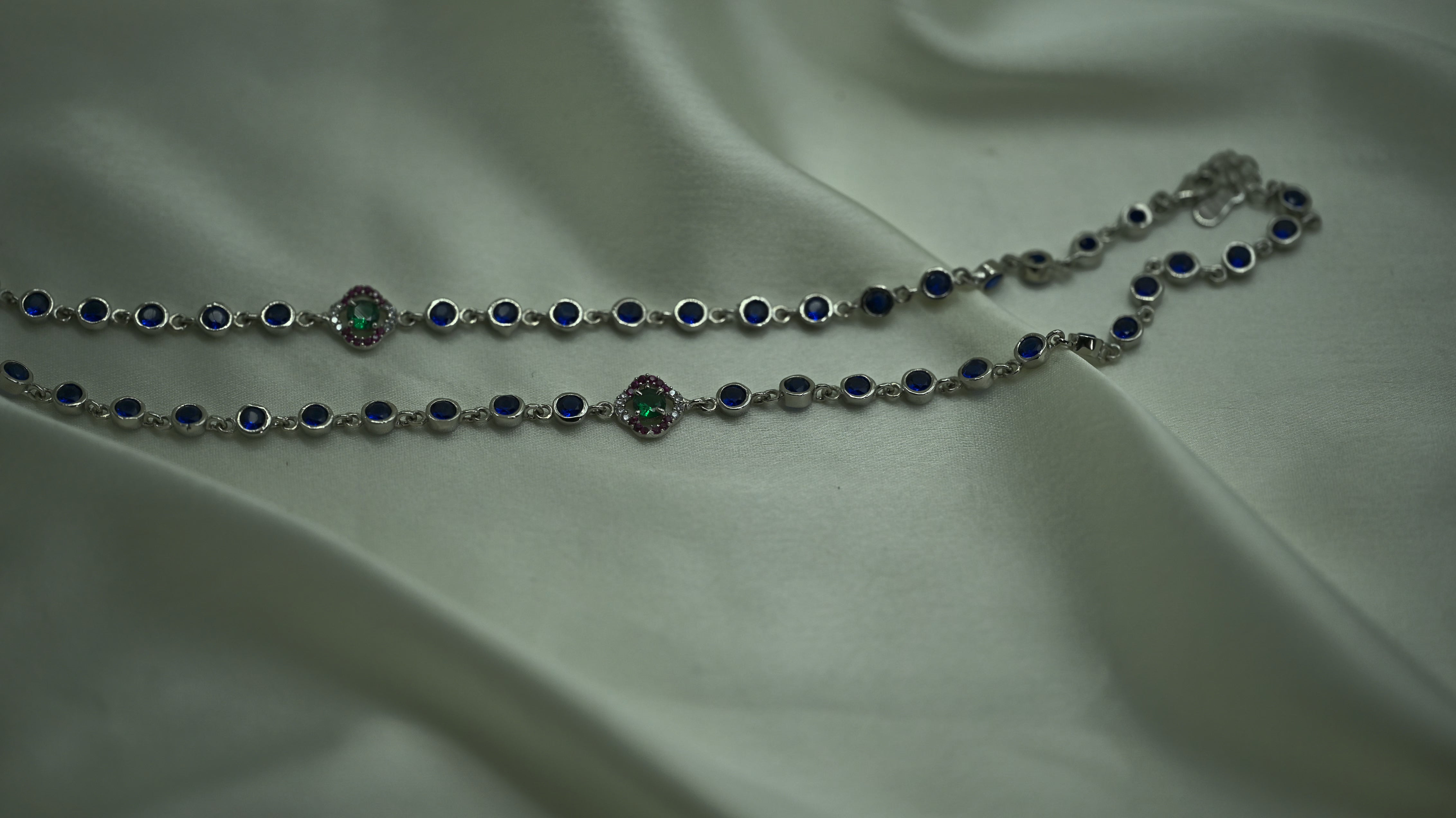 Blue & Green Stone Anklet