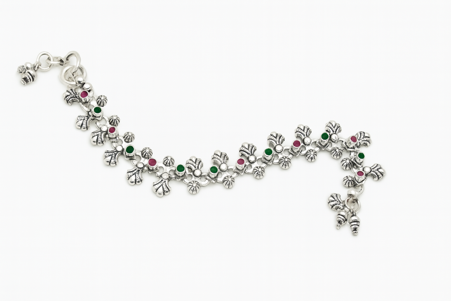 Antique Floral Anklet