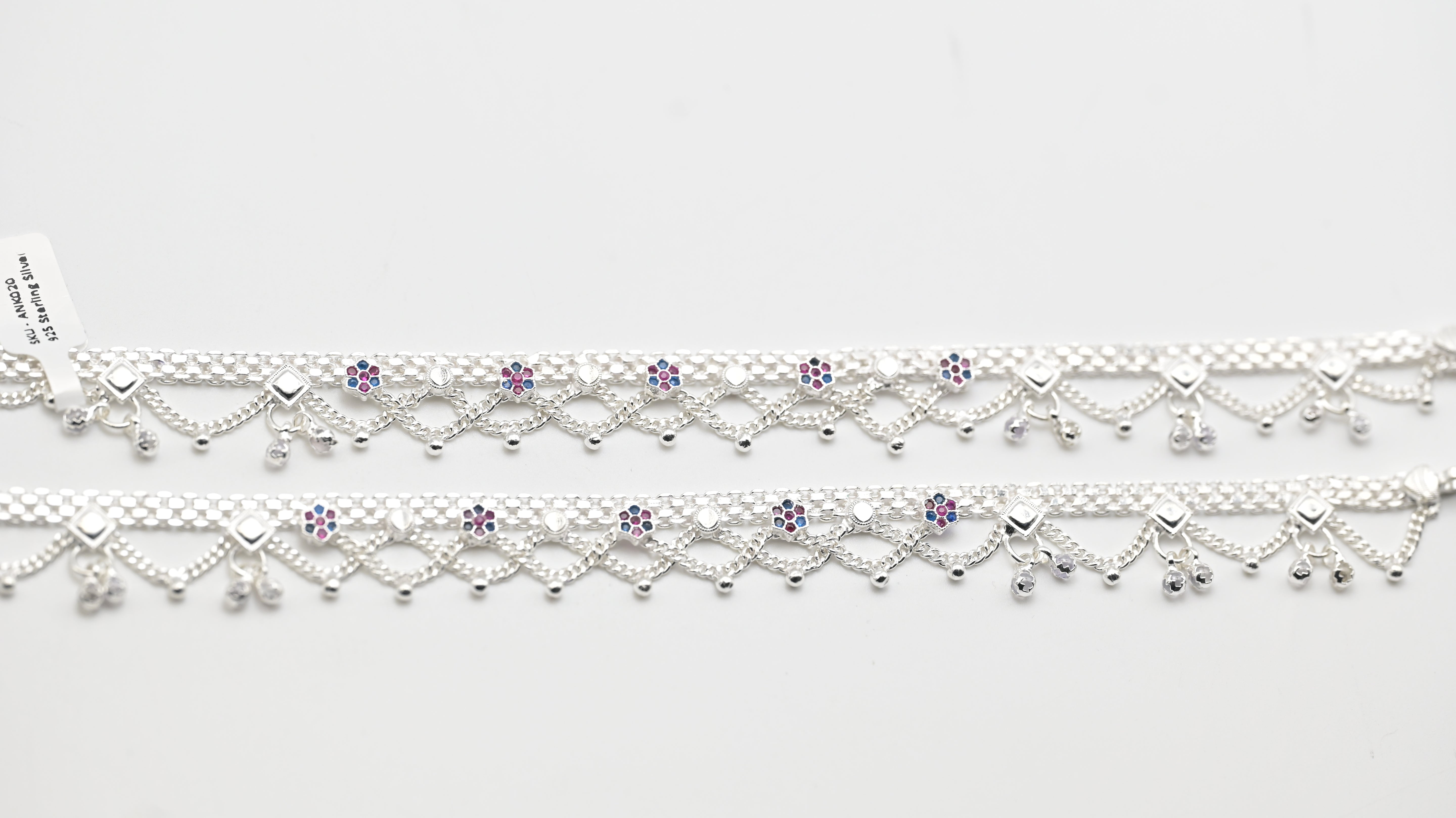 Textured Beaded Anklet