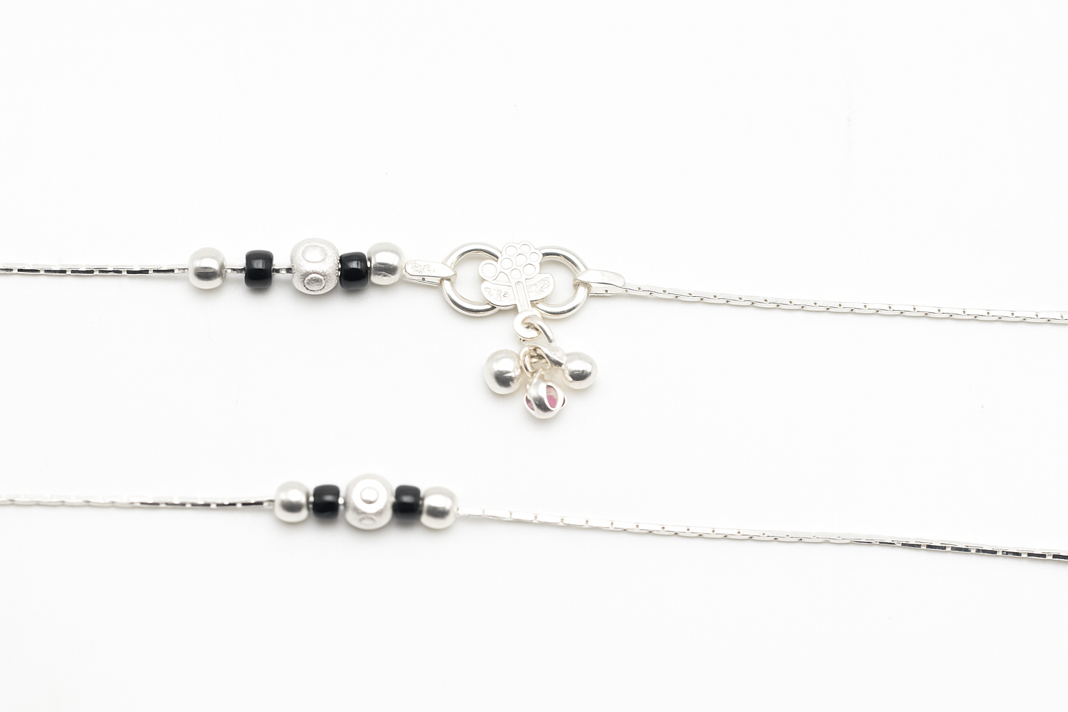 Black Bead Payal Anklet