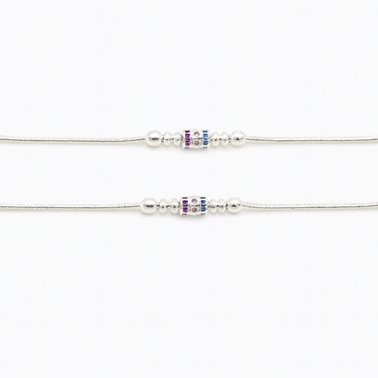 Sterling Silver 925 Elegant Silver Payal