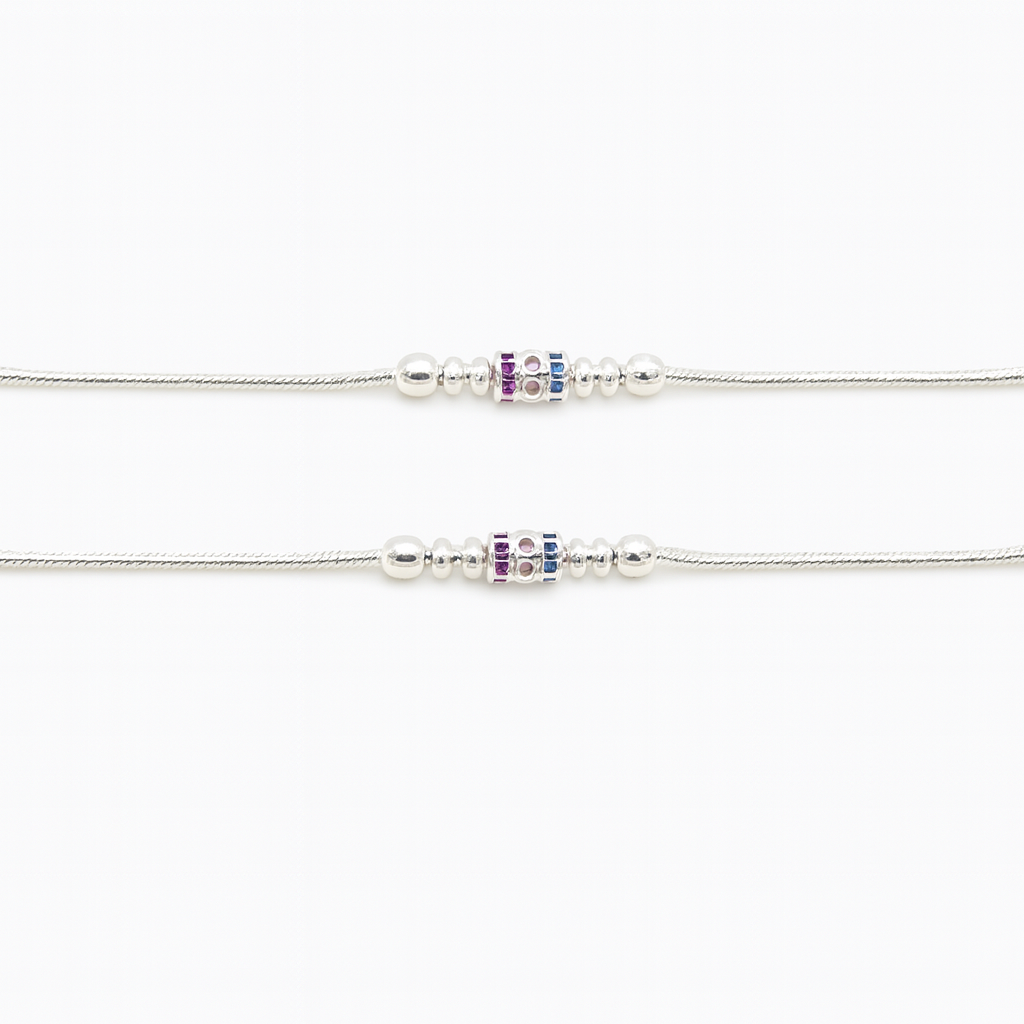 Womens Multicolour beaded Anklet