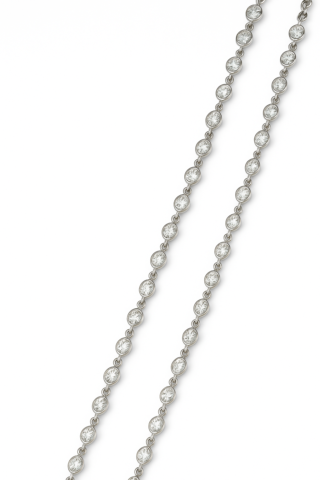 Elegant Silver-Plated Crystal Chain Anklet