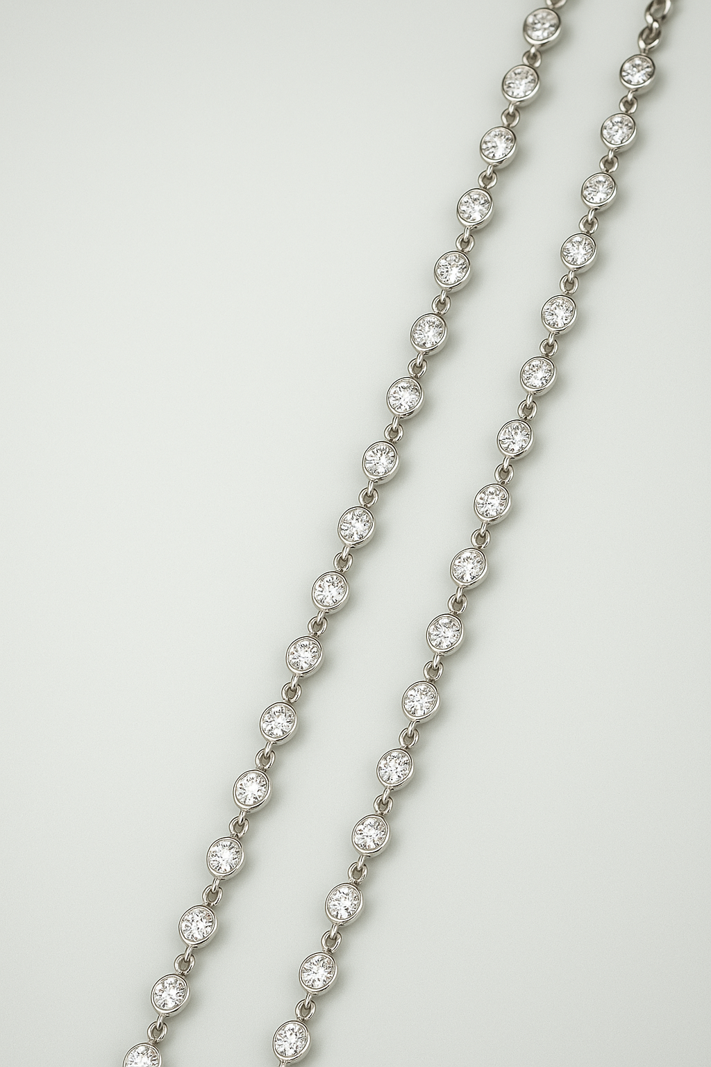 Womens Simple Silver Beaded Chain Anklet