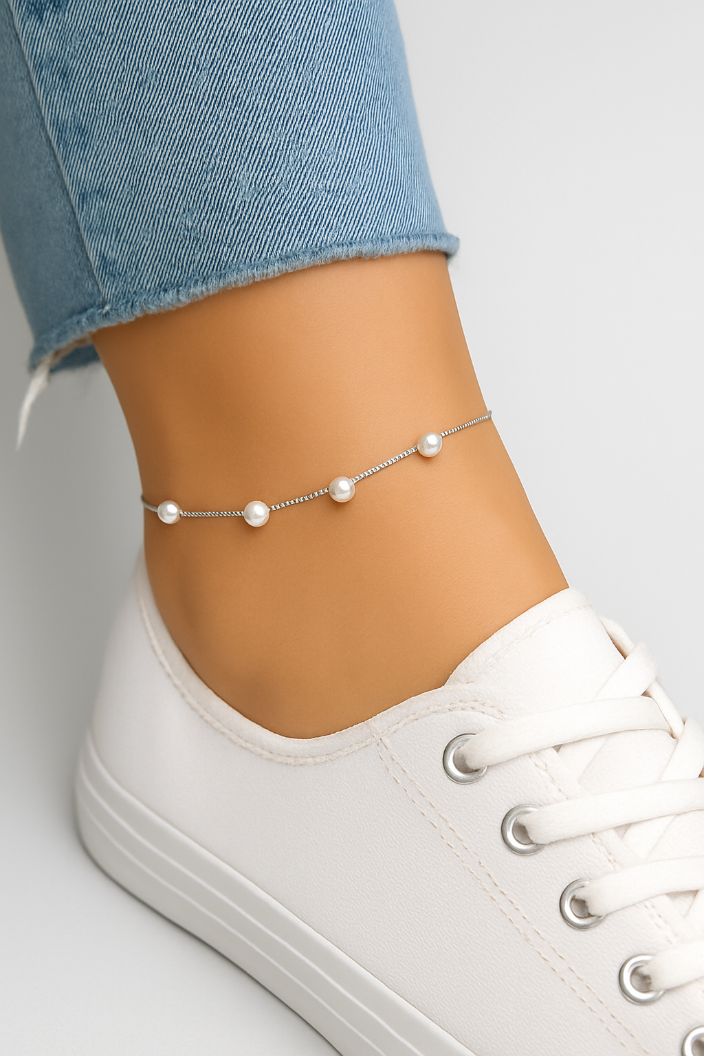 Pearl Beaded Anklet