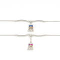 Minimal Dhol Charm Anklet