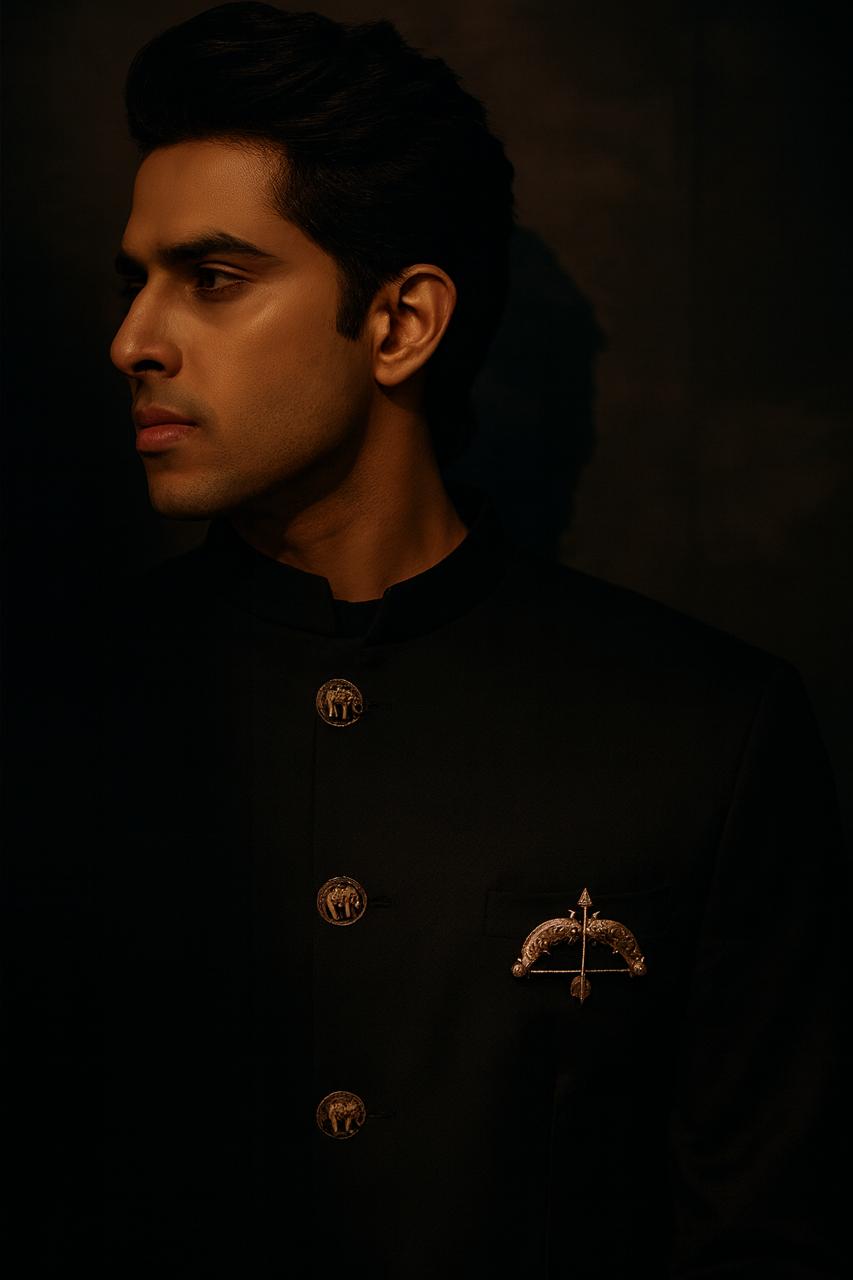 Bow & Arrow Sterling Silver Brooch