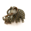 Mother & Baby Elephant Brooch