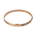 Elegant Rose Gold Plated Bangle with Crystal Accents