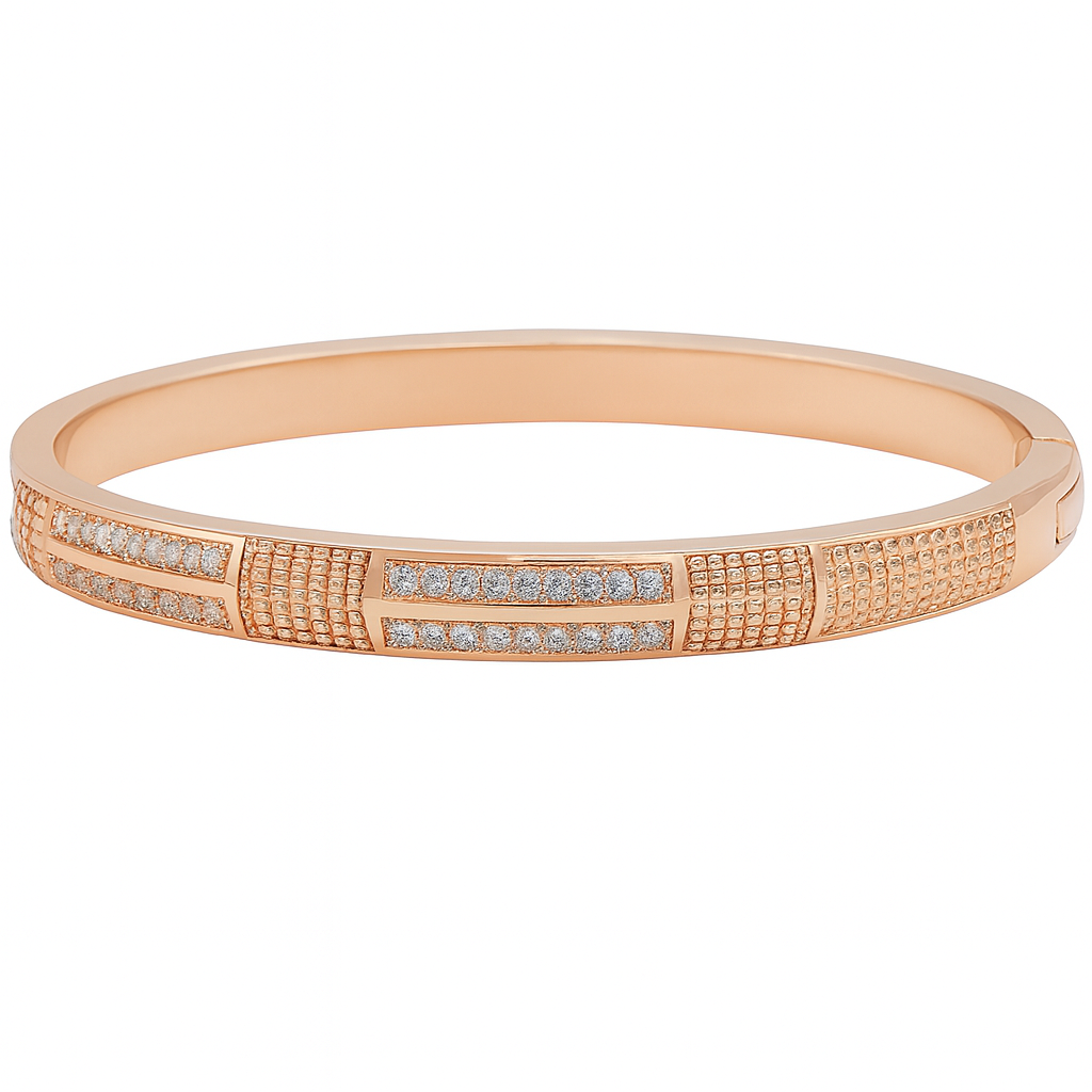 Women's elegant cz Rose gold designed Bracelet