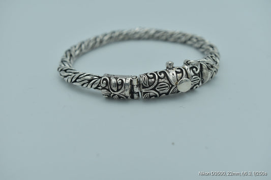 Balinese Braid Bracelet with Ornate Clasp