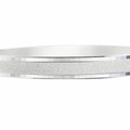 Frost-Texture Faceted Bangle for Men