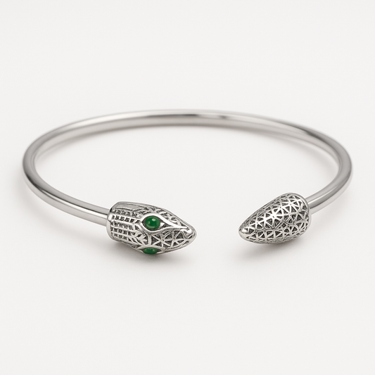 Open Cuff Snake Bracelet