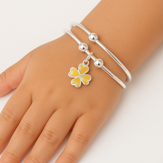 Lucky Clover Charm Bangles