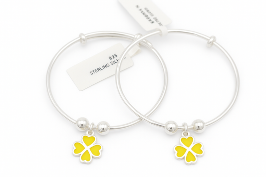 Lucky Clover Charm Bangles