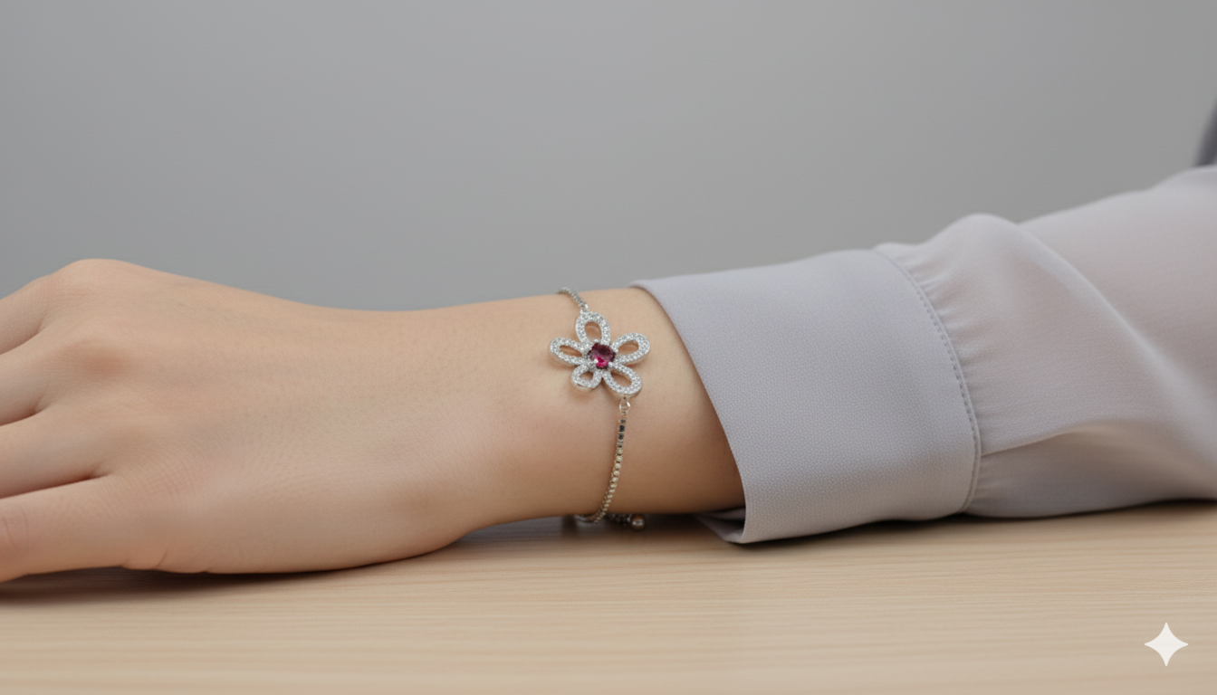 Floral Adjustable Bracelet