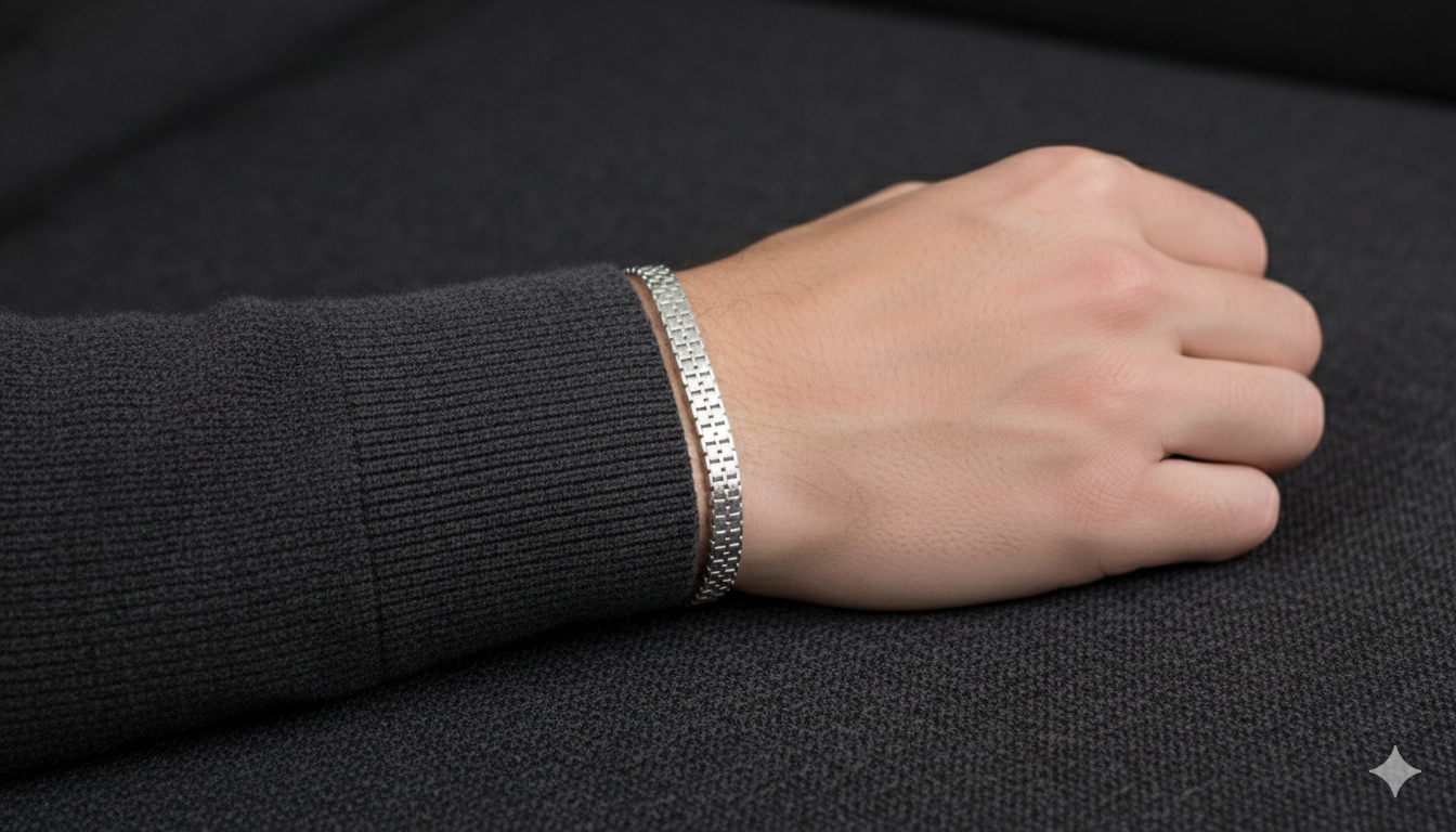 Sterling Silver 925 Box Link Bracelet