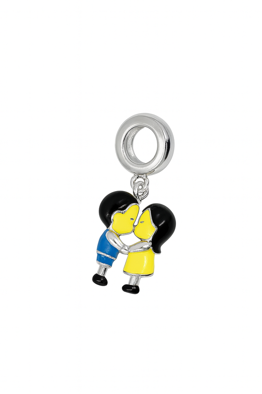Couple Charm | Yellow & Blue Enamel | Whimsical World Collection