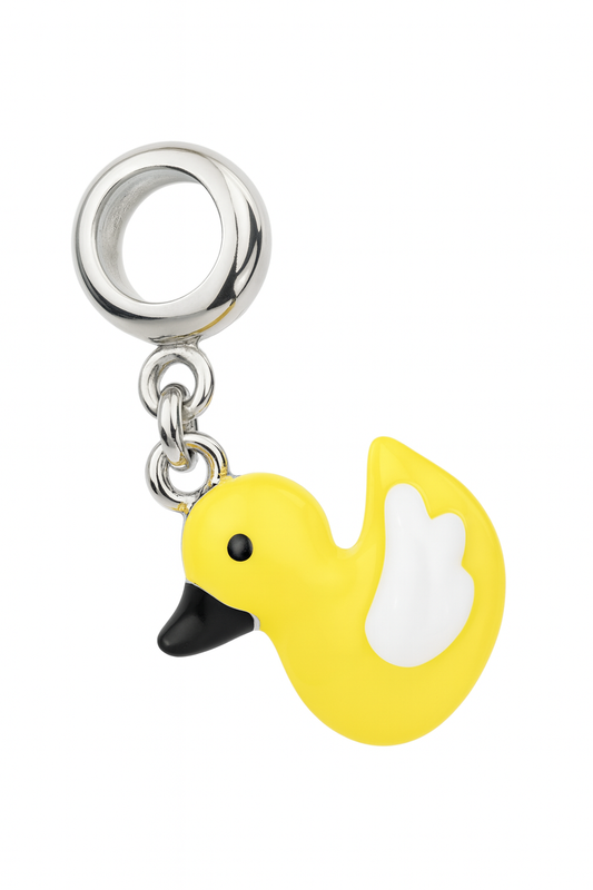 Duck Charm | Yellow Enamel | Sparkle Safari Collection