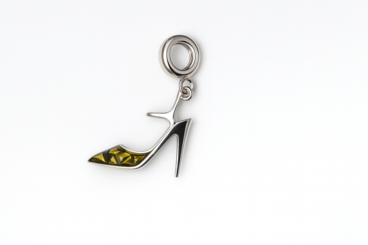High Heel Charm | Olive Crystal Detail | Dazzle Den Collection