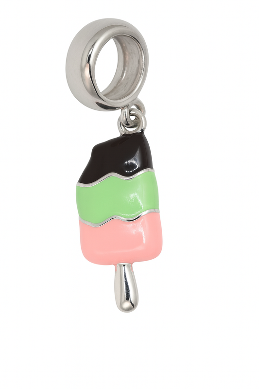 Ice Cream Charm | Pink, Mint & Chocolate Enamel | Little Legends Collection