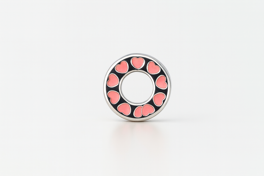 Heart Reel Charm | Pink Enamel Film-Inspired Design | Magic Minis Collection