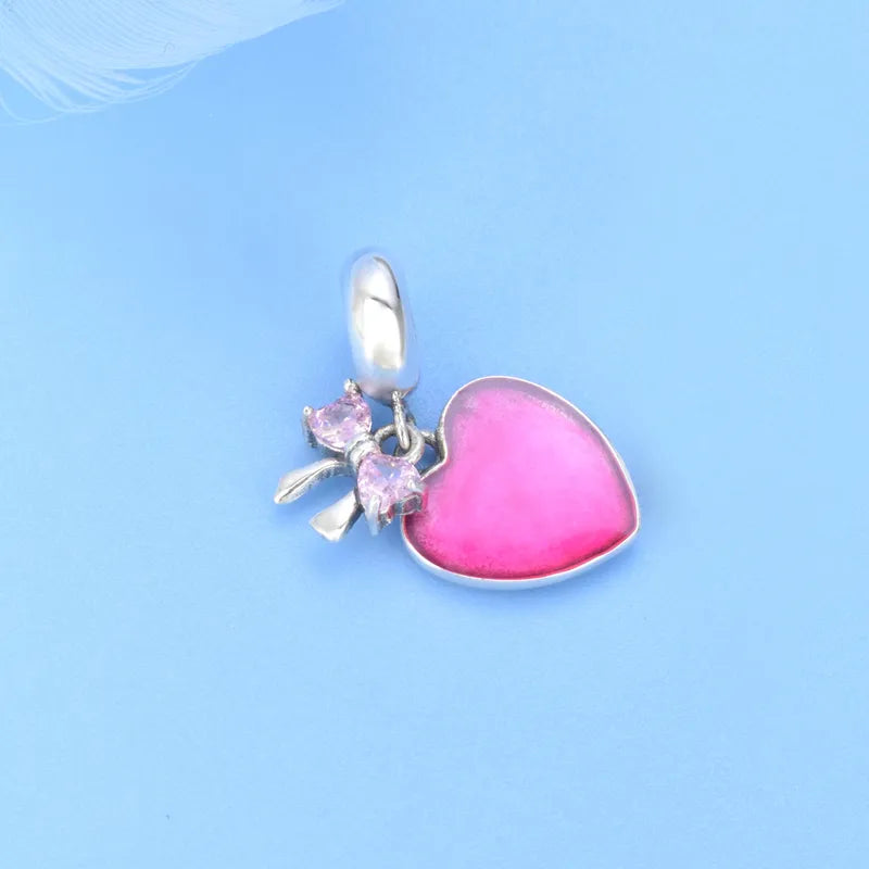 Pink Heart Bow