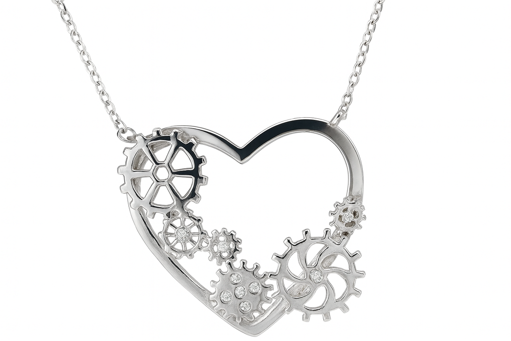 Sterling Silver Heart Pendant Necklace Collection
