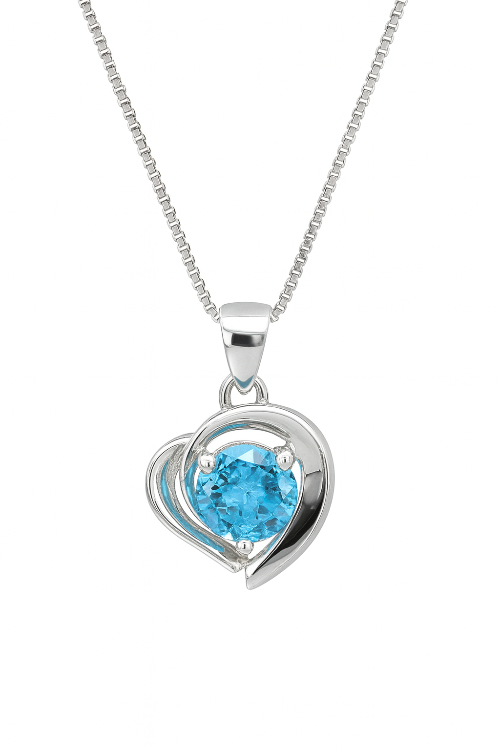 Sterling Silver Heart Pendant Necklace Collection