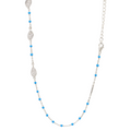 Beaded Shell & Drop Necklace Collection | Pink, Blue & Turquoise Variants