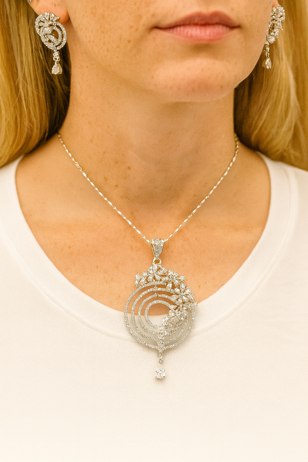 Luxury Pendant & Earring Set