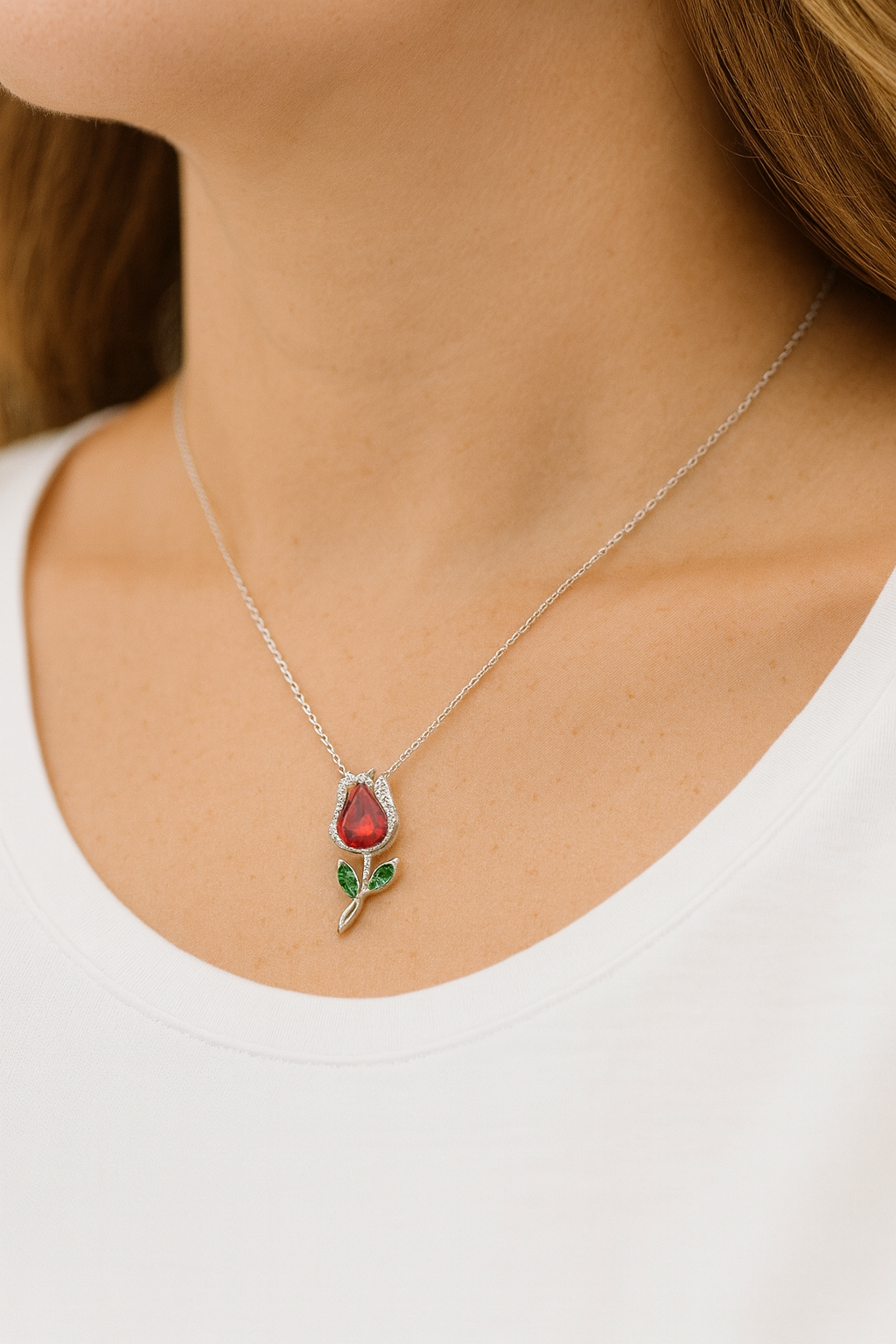 Red Rose Pendant
