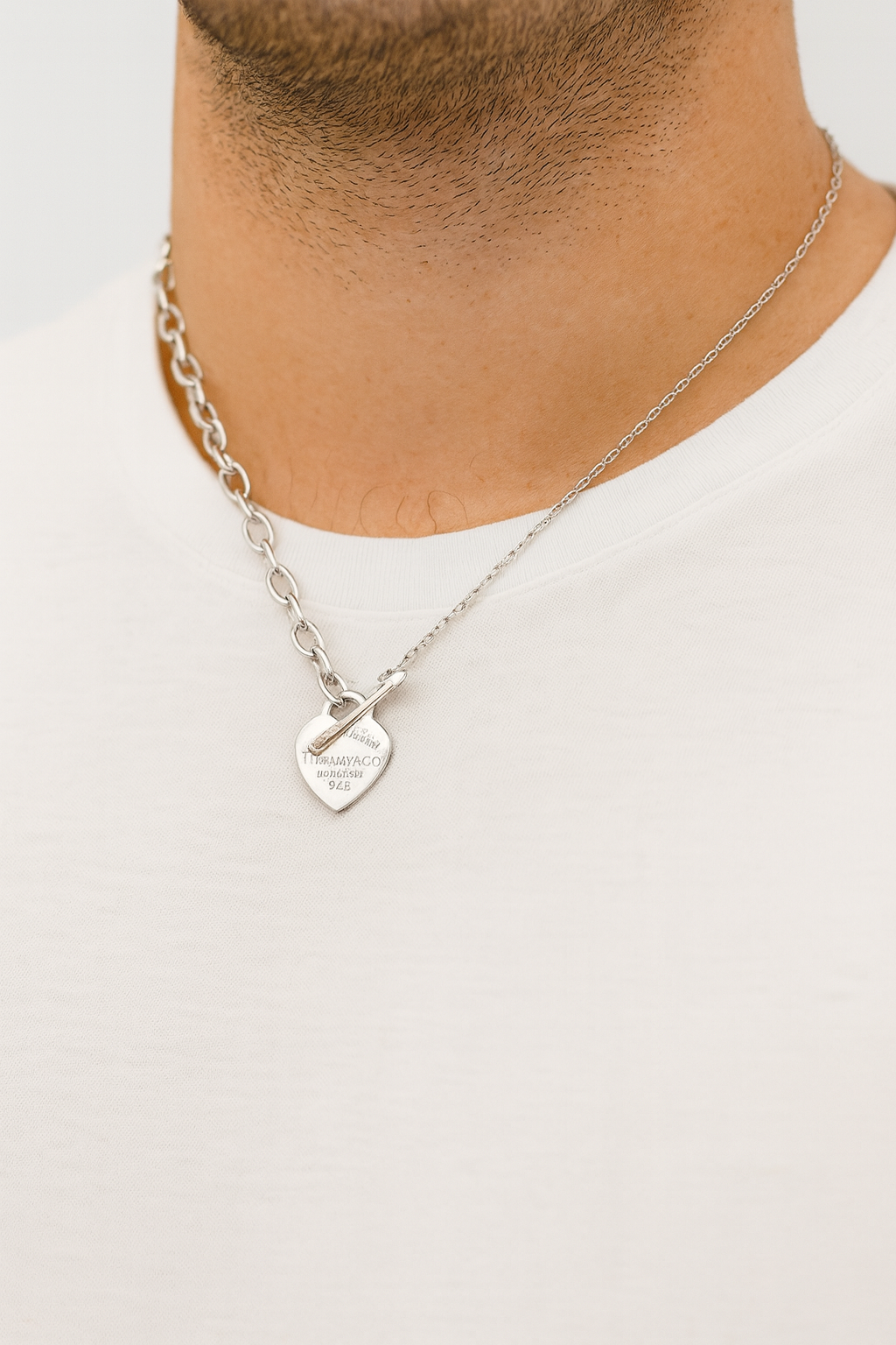 Classic Heart Tag Necklace