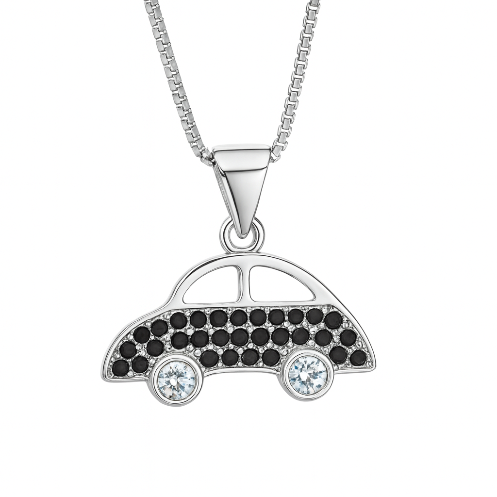 Kids Pendant Necklace | Car, Money Bag, Hamsa & Devil Face Designs