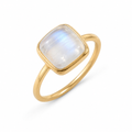 Moon Stone Gold Plated Ring