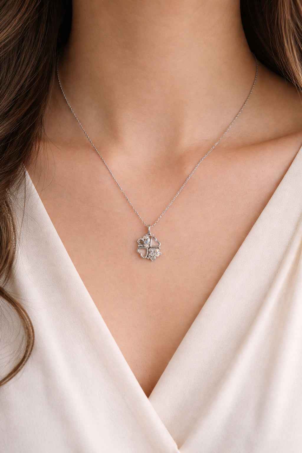 Zircon Heart Necklace