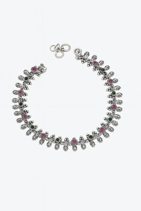 Sterling Silver Temple Style Antique Payal