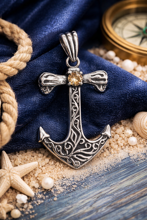 Anchor Cross Pendant - Miora