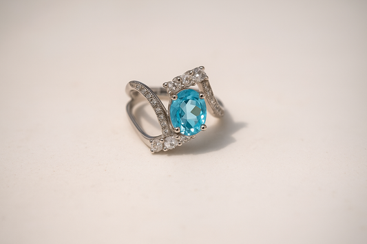 Skyline Whisper Blue Ring