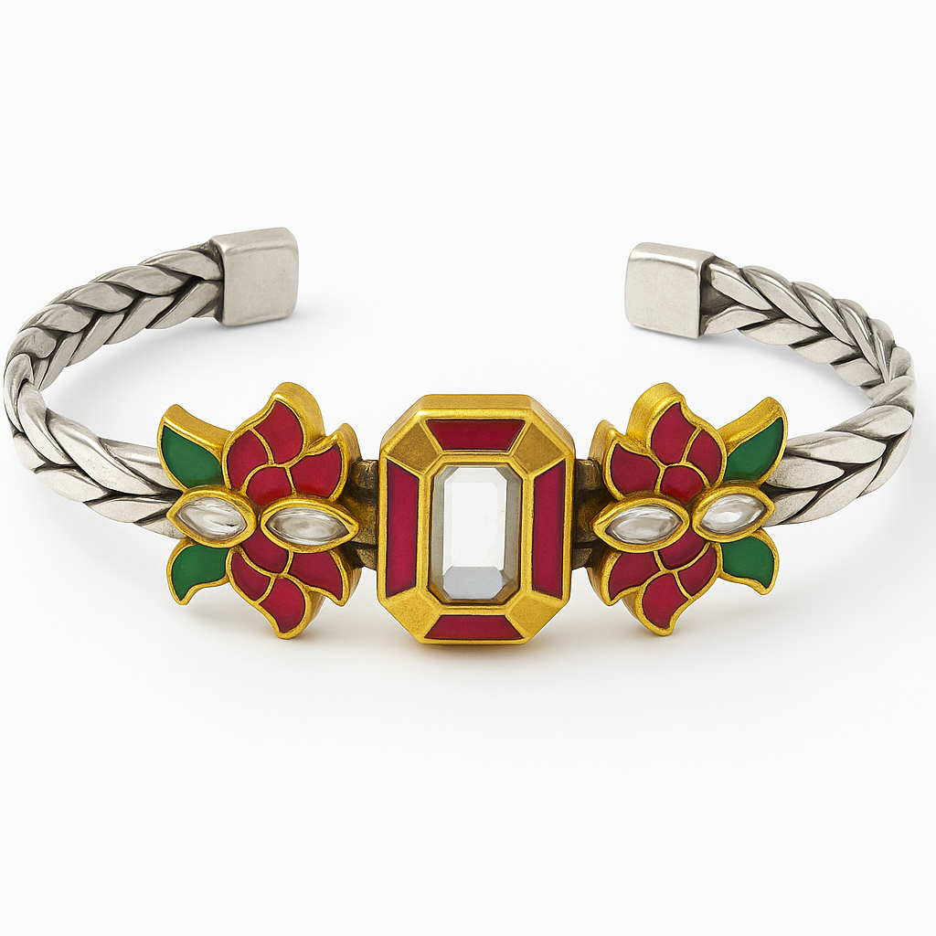 Kundan Floral Bracelet