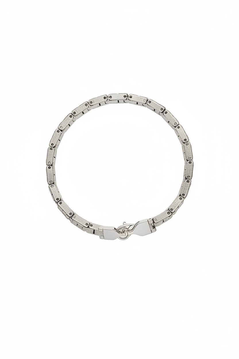 Textured Link Chain Bracelet