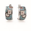 Enamel Geometric Earrings