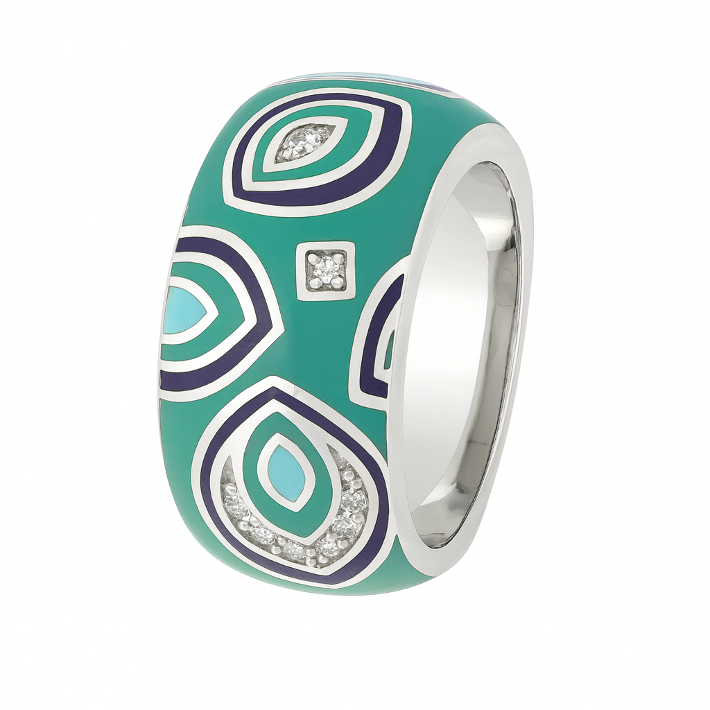 Green Mosaic Jewellery Set