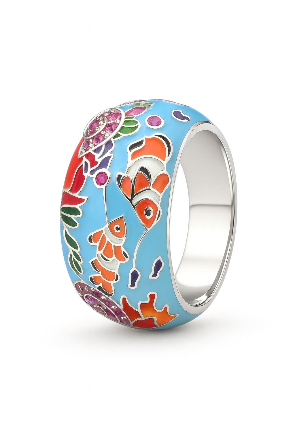 Ocean Blue Enamel Jewellery Set