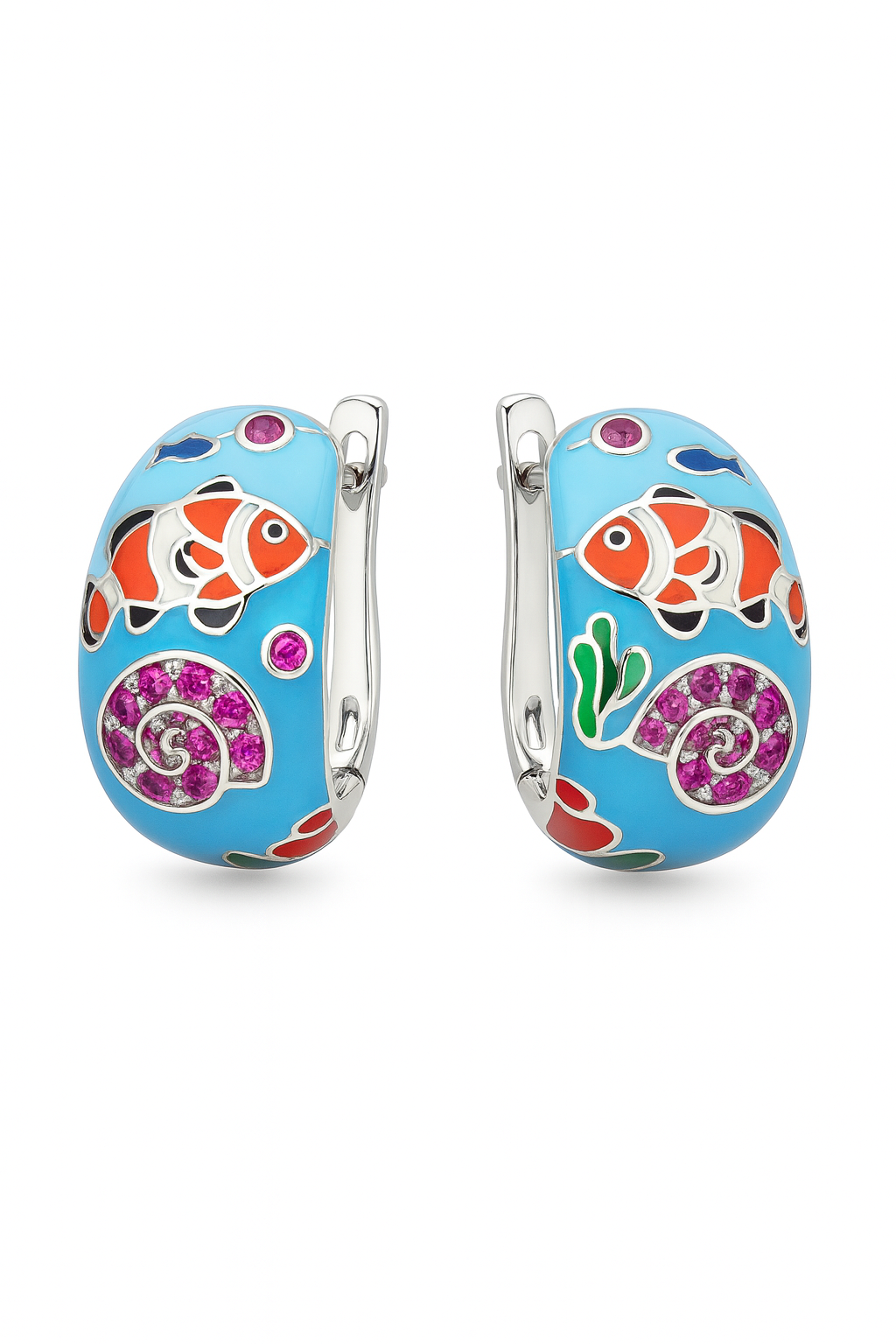 Ocean Blue Enamel Jewellery Set