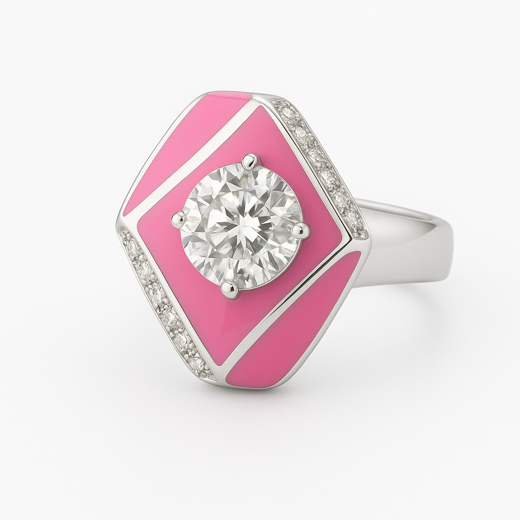 Pink Mosaic Jewellery Set