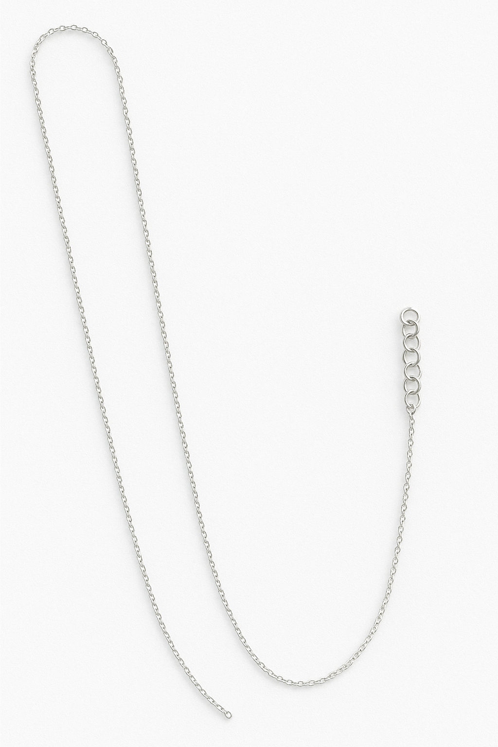 Silver Cable Chain Necklace