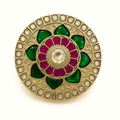 Round Floral Medallion Brooch