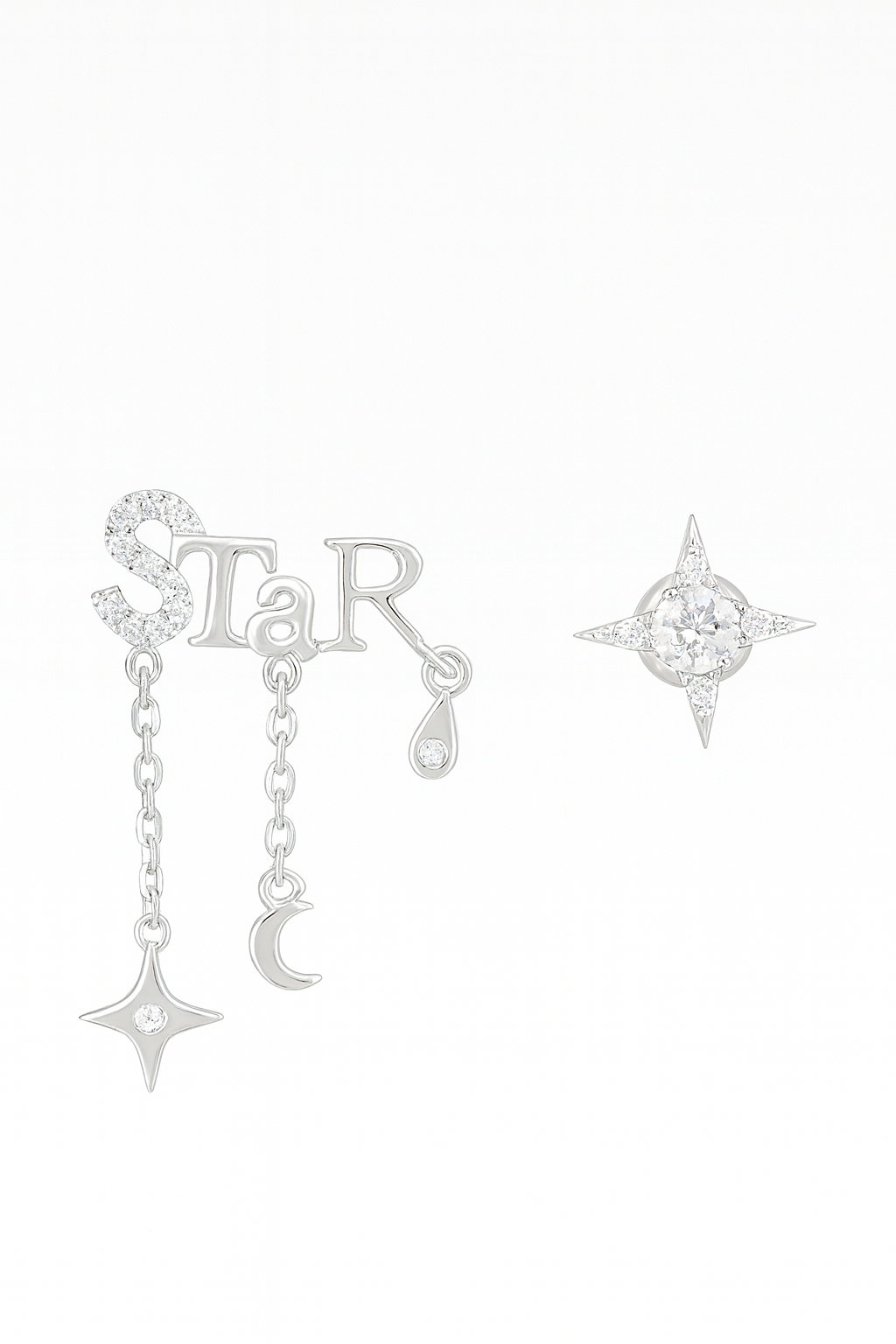 Mismatched “STAR” Celestial Dangle Earrings